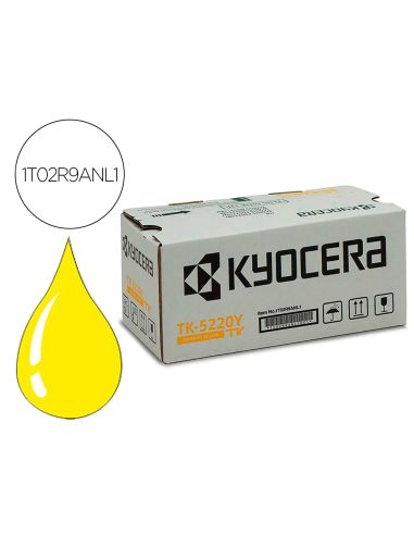 Toner Kyocera Mita Tk-5220Y Amarillo Ecosys M5521Cdw, Ecosys M5521Cdn 1200 Pag