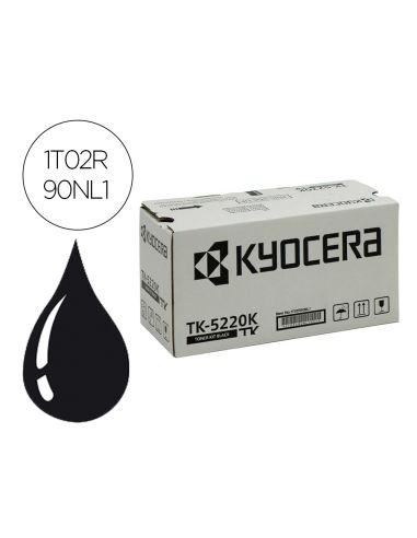 Toner Kyocera Mita Tk-5220K Negro Ecosys M5521Cdw, Ecosys M5521Cdn 1200 Pag