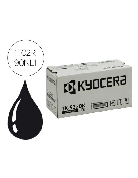 Toner Kyocera Mita Tk-5220K Negro Ecosys M5521Cdw, Ecosys M5521Cdn 1200 Pag