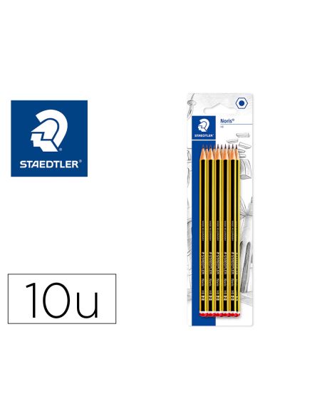 Lapices De Grafito Staedtler Noris N.2 Hb Blister De 10 Unidades