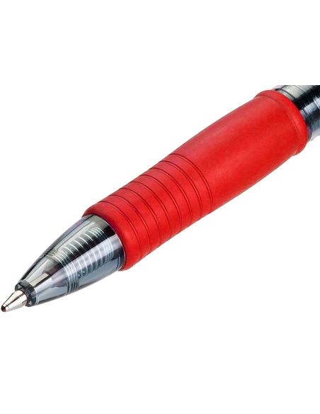 Boligrafo Pilot G-2 Rojo Tinta Gel Retractil Sujecion De Caucho En Blister