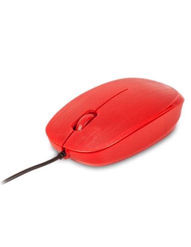 Raton Ngs Wired Flame Optico Con Cable 1000 Dpi Ambidiestros Usb Color Rojo
