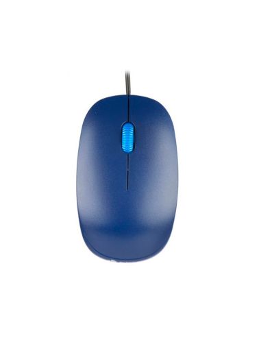 Raton Ngs Wired Flame Optico Con Cable 1000 Dpi Ambidiestros Usb Color Azul