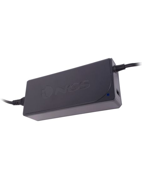 Adaptador De Corriente Ngs Automatic 90W Con 9 Adaptadores Y Salida Usb 2A