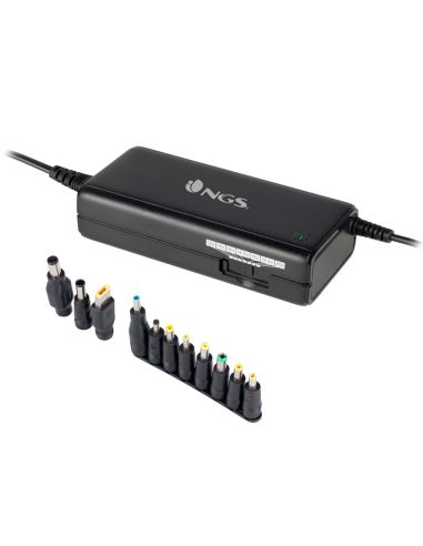 Adaptador De Corriente Ngs Manual Laptop 90W Con 11 Adaptadores