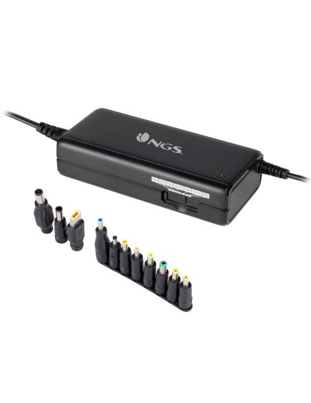 Adaptador De Corriente Ngs Manual Laptop 90W Con 11 Adaptadores