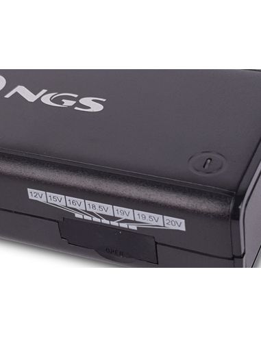 Adaptador De Corriente Ngs Manual Laptop 90W Con 11 Adaptadores