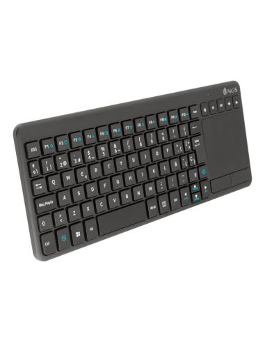 Teclado Ngs Warrior Inalambrico Touch Pad Con Teclas Multimedia De 2,4 Ghz Color Negro