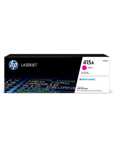 Toner Hp 415A Para Hp Color Laserjet Pro M454 Mfp M479 Magenta 2100P