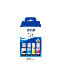 Ink-Epson /102 Ecotank Multipack Botella Ink /Ecotank Et-2700 / Et-2750 / Et-2751 / Et-2756 / Et-3700 / 2