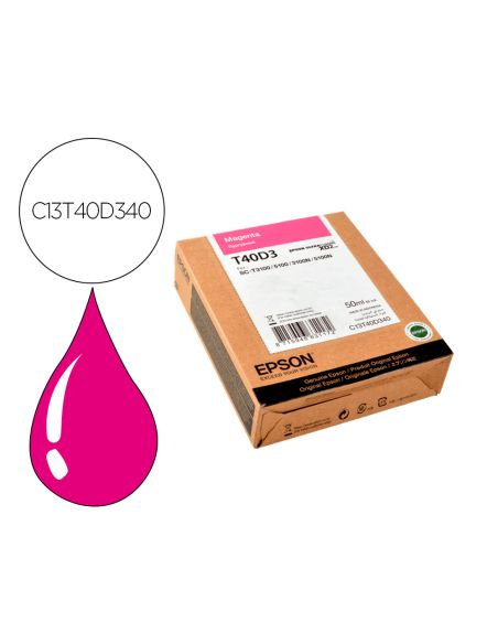 Ink-Jet Epson Ultrachrome Xd2 Magenta T40D340 Sc-T3100/Sc-T 5100 50 Ml