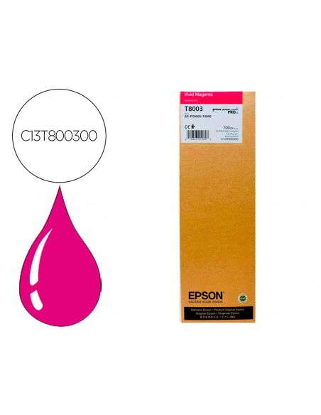 Ink-Jet Epson Singlepack Vivid Magenta T800300 Ultrachrome Pro 700Ml