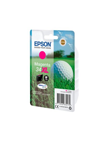 Ink-Jet Epson Work Force Pro Wf-3720Dwf/3725Dwf Magenta 34Xl Durabrite Ultra Ink 950 Paginas