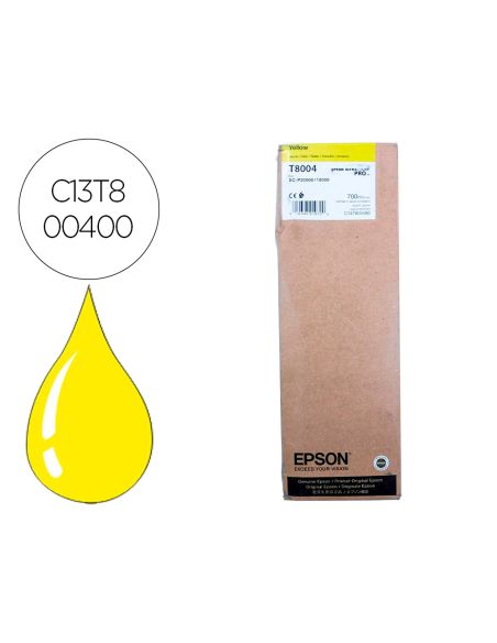 Ink-Jet Epson Singlepack Amarillo T800400 Ultrachrome Pro 700Ml