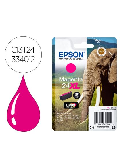 Ink-Jet Epson Claria Photo Hd Ink Magenta 24Xl