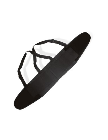 Cinturon Antilumbago Faru Elastico Con Tirantes Talla Xl Color Negro