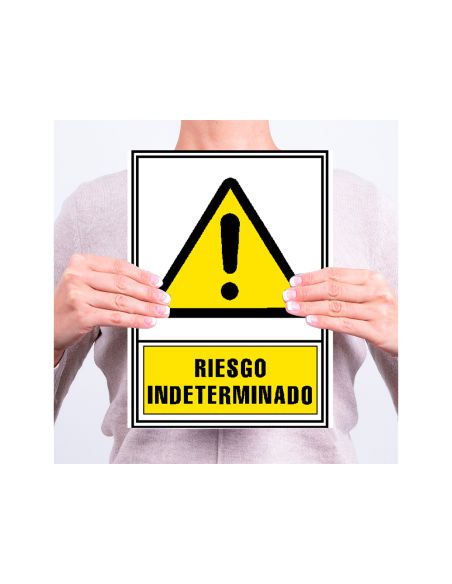 Pictograma Archivo 2000 Riesgo Indeterminado Pvc Amarillo Luminiscente 210X297 Mm