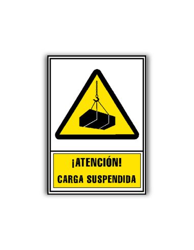 Pictograma Archivo 2000 Atencion Carga Suspendida Pvc Amarillo Luminiscente 210X297 Mm