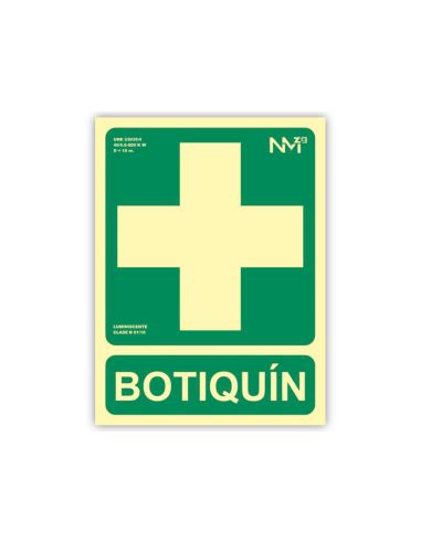 Pictograma Archivo 2000 Botiquin Pvc Verde Luminiscente 224X300 Mm