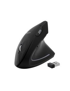 Raton Q-Connect Optico Inalambrico Ergonomico Vertical Dpi 800/1200/1600 Pilas Aaa Negro 2
