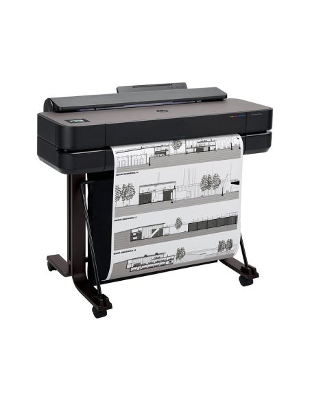 Impresora Hp Designjet T650 24 Pulgadas Base Integrada 2400X1200 Ppp Tinta Color 26 Ppm 1Gb Din A1