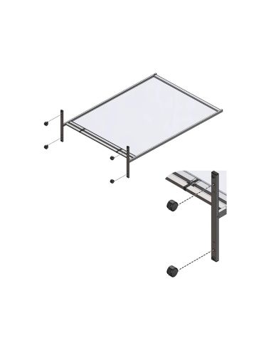 Rueda Giratoria Nobo Para Pantalla Separadora Nobo Premium Plus Pack De 4 Unidades