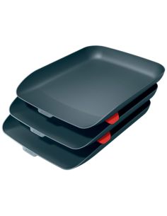 Bandeja Sobremesa Plastico Leitz Cosy Set De 3 Unidades Gris 274X120X456 Mm