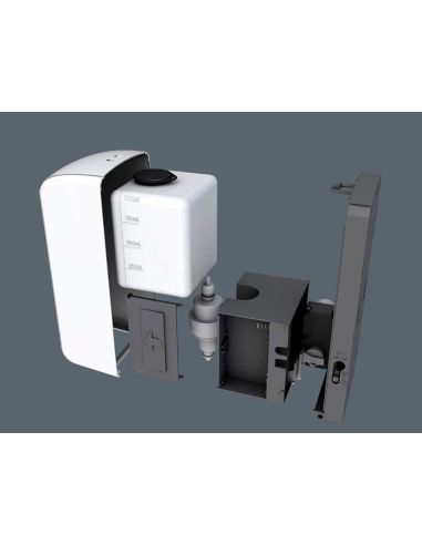 Dispensador Para Gel Y Jabon Q-Connect Automatico Con Sensor 1000 Ml 13X11,5X27 Cm Color Blanco