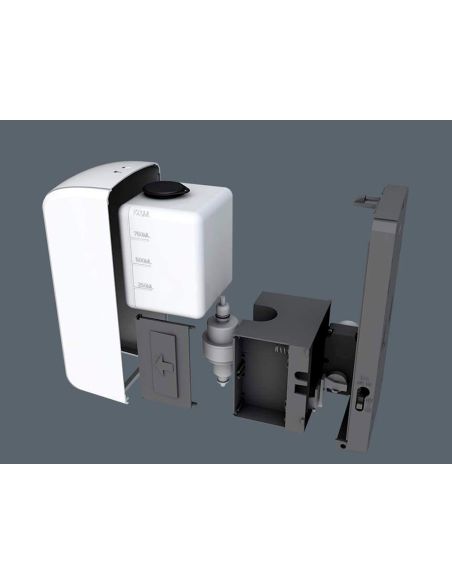 Dispensador Para Gel Y Jabon Q-Connect Automatico Con Sensor 1000 Ml 13X11,5X27 Cm Color Blanco