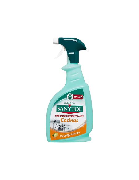 Limpiador Desinfectante Sanytol Para Cocinas Con Pistola Pulverizadora Bote De 750 Ml