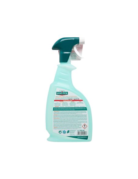 Limpiador Desinfectante Sanytol Para Cocinas Con Pistola Pulverizadora Bote De 750 Ml