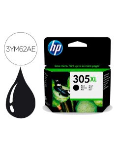 Ink-Jet Hp 305Xl Deskjet 1210 / 1212 / 1255 / 2732 / 2752 / 4155 / 4158 Envy 6020 / 6052 /6055 / 6420 Negro 240