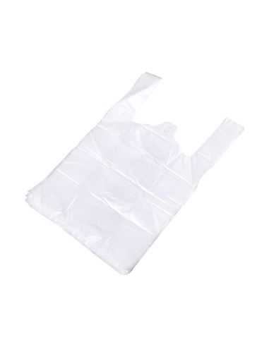 Bolsa Camiseta Reciclada 70% Blanca 50 Mc 30X40 Cm Apta Legislacion De Bolsas 2021|Libreriasalesiana