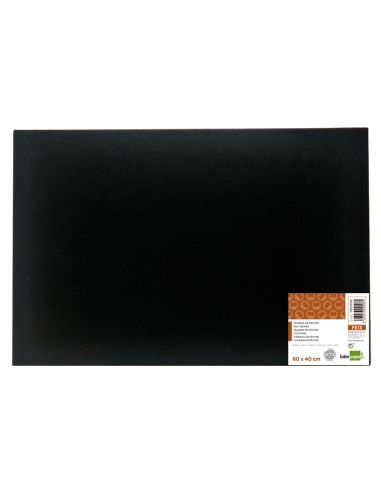 Tablero De Anuncios Liderpapel Fieltro Color Negro 40X60 Cm