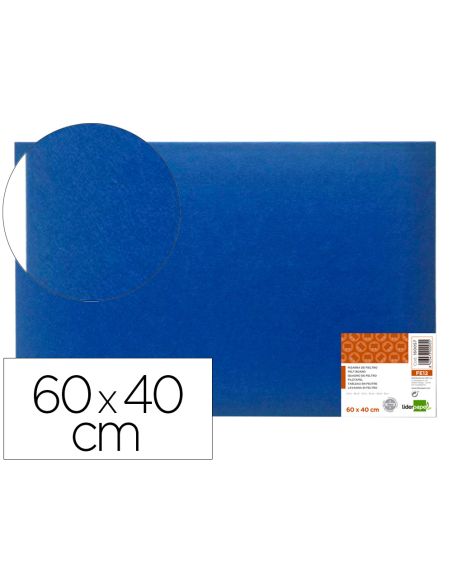 Tablero De Anuncios Liderpapel Fieltro Color Azul 40X60 Cm