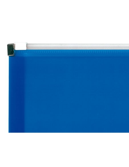 Carpeta Dossier Liderpapel A4 Cierre De Cremallera Azul Translucido