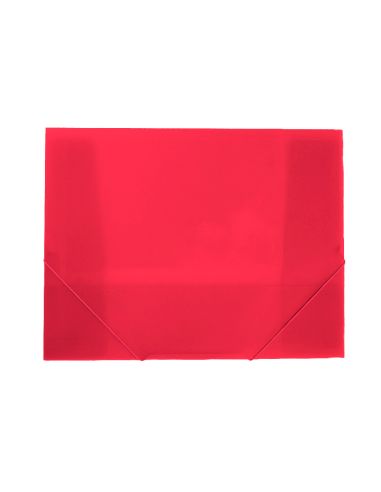 Carpeta Liderpapel Portadocumentos Polipropileno Dina4 Rojo Translucido Lomo 50 Mm
