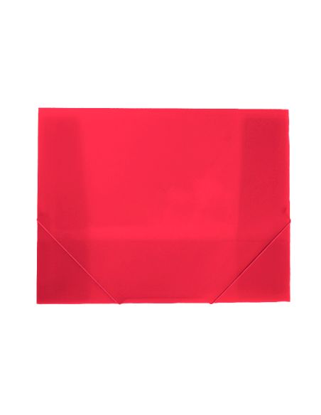 Carpeta Liderpapel Portadocumentos Polipropileno Dina4 Rojo Translucido Lomo 50 Mm