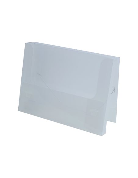 Carpeta Liderpapel Portadocumentos Polipropileno Dina4 Transparente Translucido Lomo 50 Mm
