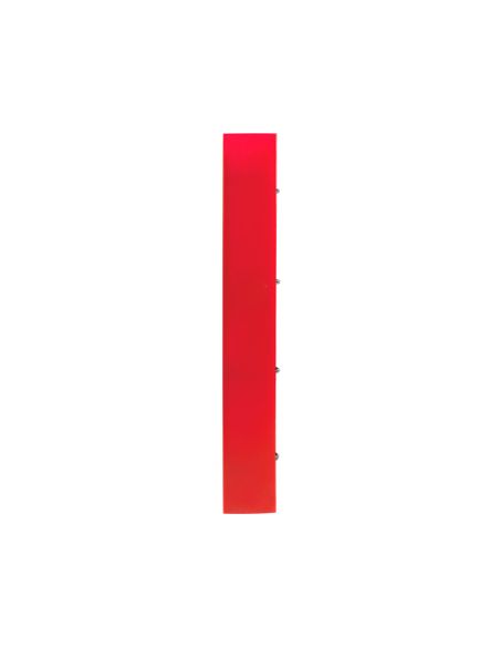 Carpeta Con Recambio Liderpapel A4 Cuadro 5Mm 100 Hojas 80G Polipropileno 4 Anillas 40Mm Rojo Translucido