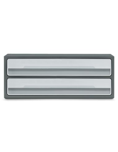 Fichero Cajones De Sobremesa Cep Moov Up Reciclado 80% 2 Cajones Color Gris 275X369X146 Mm
