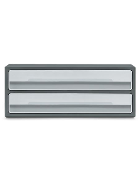 Fichero Cajones De Sobremesa Cep Moov Up Reciclado 80% 2 Cajones Color Gris 275X369X146 Mm