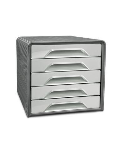 Fichero Cajones De Sobremesa Cep Smoove 5 Cajones Color Gris 288X360X270 Mm