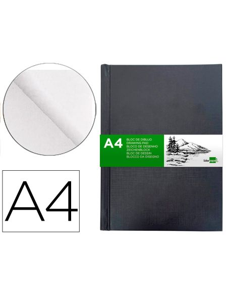 Bloc Dibujo Liderpapel Esbozos Encuadernado Din A4 210X297 Mm 100 Hojas 100 Gr/M2
