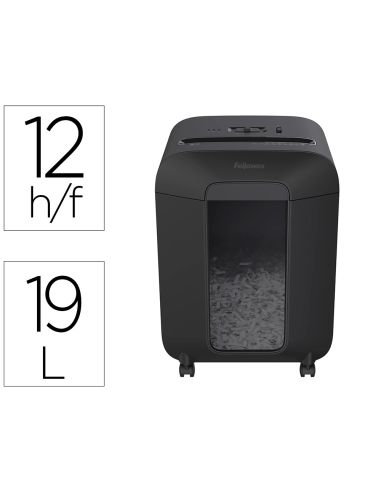 Destructora De Documentos Fellowes Lx-85 Capacidad De Corte 12 Hojas P4 Destruye Grapas Clips Y Tarjetas