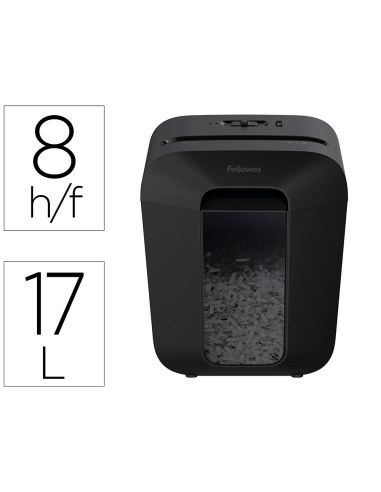 Destructora De Documentos Fellowes Lx-45 Capacidad De Corte 8 Hojas P4 Destruye Grapas Clips Y Tarjetas