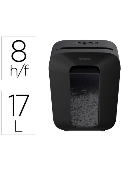 Destructora De Documentos Fellowes Lx-45 Capacidad De Corte 8 Hojas P4 Destruye Grapas Clips Y Tarjetas