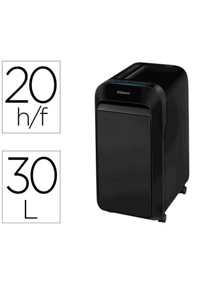 Destructora De Documentos Fellowes Lx-220 Capacidad De Corte 20 H Seguridad P4 Destruye Grapas Clips Y
