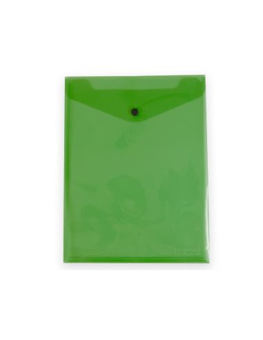 Carpeta Liderpapel Dossier Broche Polipropileno Din A4 Formato Vertical Con Fuelle Verde Translucido