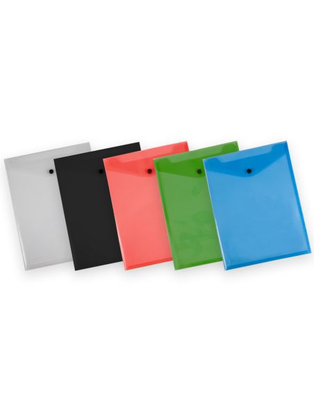 Carpeta Liderpapel Dossier Broche Polipropileno Din A4 Formato Vertical Con Fuelle Azul Translucido|Libreriasalesiana